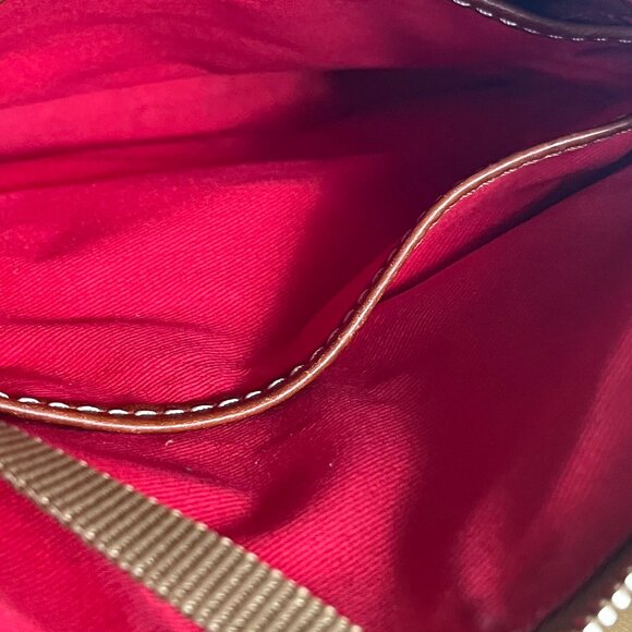 Dooney & Bourke Love Letter Carrier Crossbody Purse Pebble Grain Leather Black - Picture 5 of 8